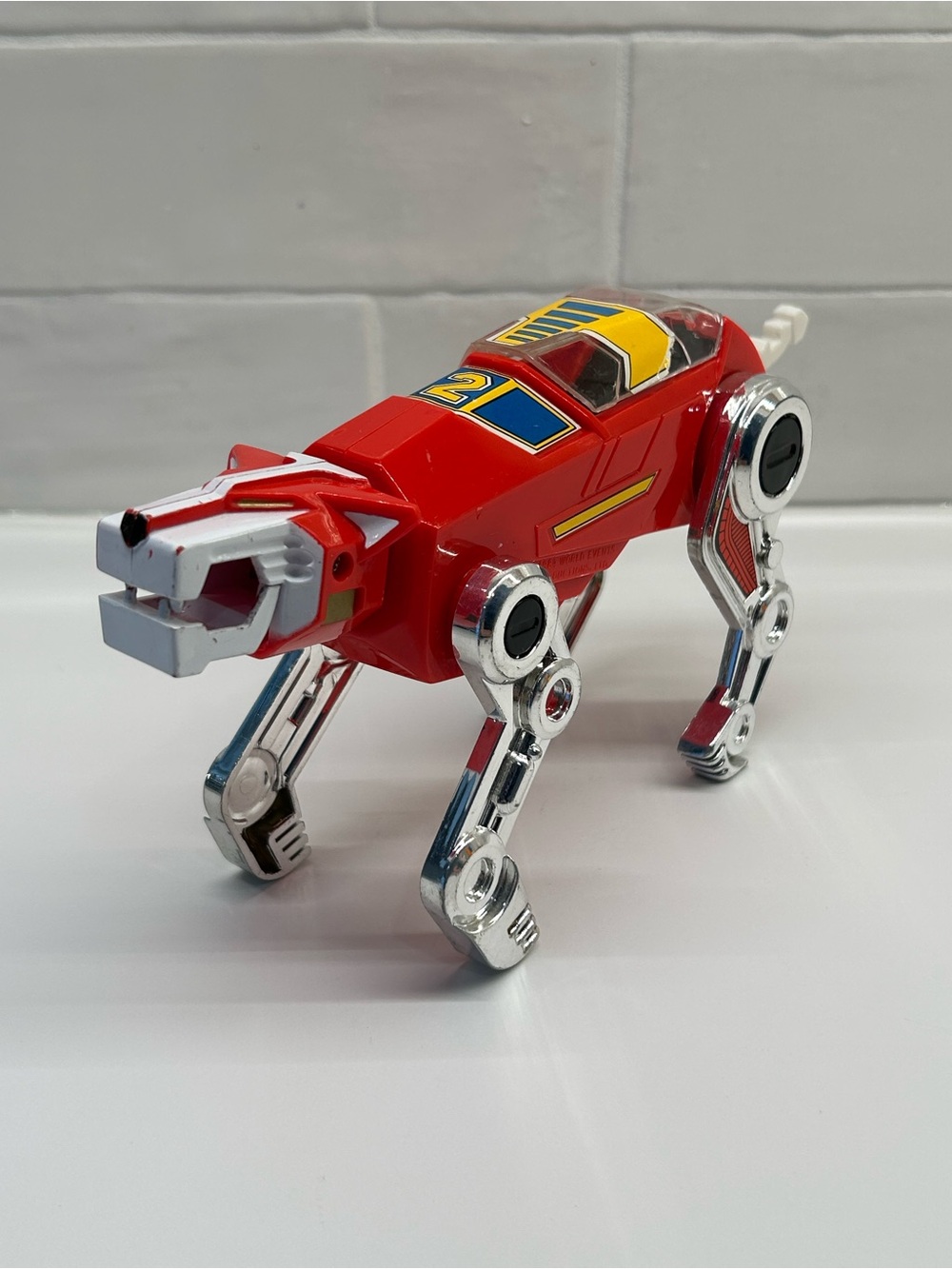 Vintage 80s Voltron Panosh Place Red Lion (oa23)